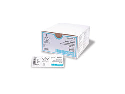 Tagum Sutura Seda Negra Trenzada Aguja Ahusada Calibre 0 Longitud 75 cm Aguja 1/2 25 mm