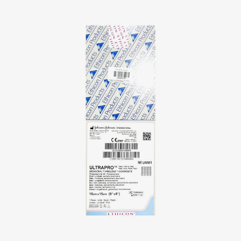 Ethicon Malla para Hernias Ultrapro 15 CM x 15 CM