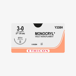 Ethicon Sutura Calibre 3/0 - Longitud 70 CM - Aguja CT-1 36 MM Monocryl