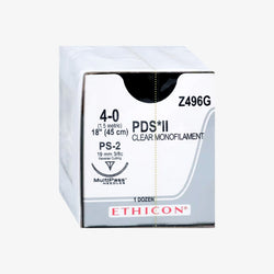 Ethicon Sutura Calibre 4/0 - Longitud 45 CM - Aguja PS-2 19 MM PDS II Violeta
