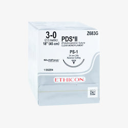 Ethicon Sutura Calibre 3/0 - Longitud 45 CM - Aguja Ps-1 24 MM PDS II Violeta