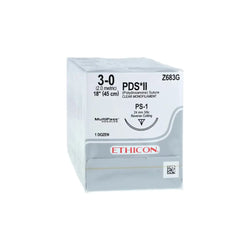 Ethicon Sutura Calibre 3/0 - Longitud 45 CM - Aguja Ps-1 24 MM PDS II Violeta