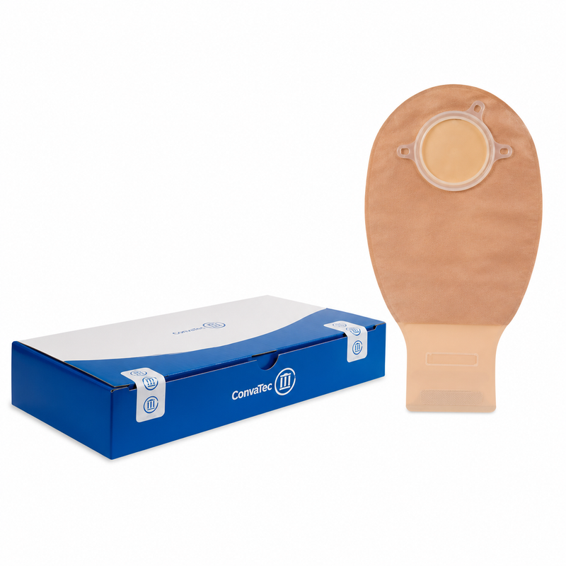 ConvaTec Bolsa de Ostomía Drenable Transparente Natura Con Aro de 38 mm