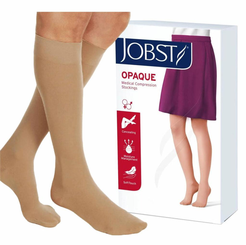 JOBST Media a la Rodilla Opaque Beige Mediana Compresión