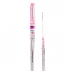 Nipro Catéter de Poliuretano Safetouch Rosa de 20G x 32 MM (1 1/4")