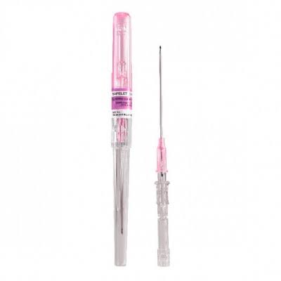 Nipro Catéter de Poliuretano Safetouch Rosa de 20G x 32 MM (1 1/4")