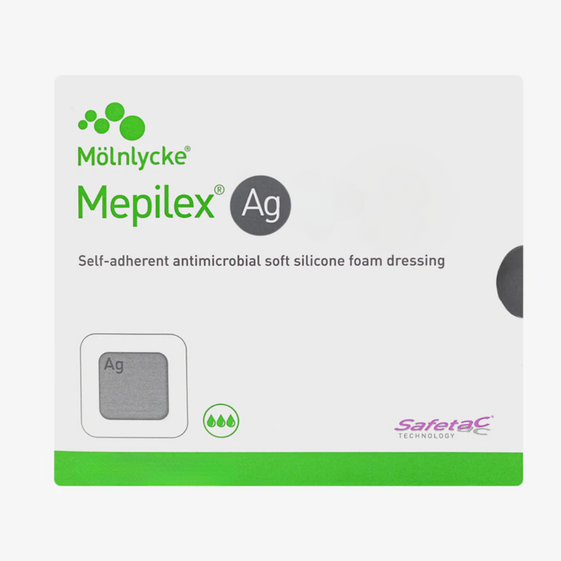 Mölnlycke Apósito Mepilex Ag de 10 CM X 10 CM - Caja