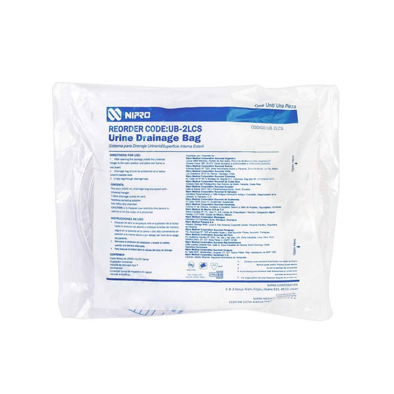 Nipro Bolsa Para Orina de 2000 ml Papel Grado Médico