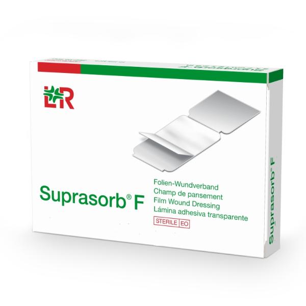 Lohmann & Rauscher Suprasorb F, Apósito de Película Trasnparente para Heridas, Estéril de 10 CM X 12 CM