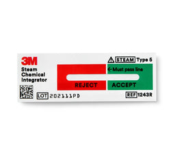 3M Integrador Químico Con Extensor para Vapor Tipo 5 Con Lengüeta y Adhesivo Attest