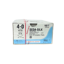 Ethicon Sutura Calibre 4-0 - Longitud 45 Seda Perma-Hand