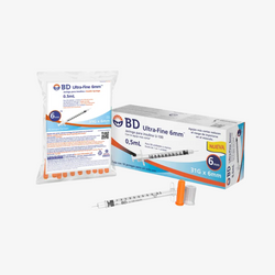 BD Jeringa de Insulina Ultra-Fine De 0.5 ML - 31 G X 6 MM