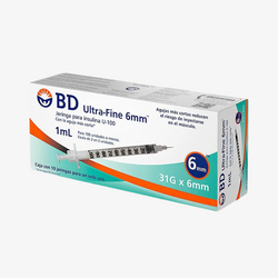 BD Jeringa de Insulina Ultra-Fine De 1 ML - 31 G X 6 MM