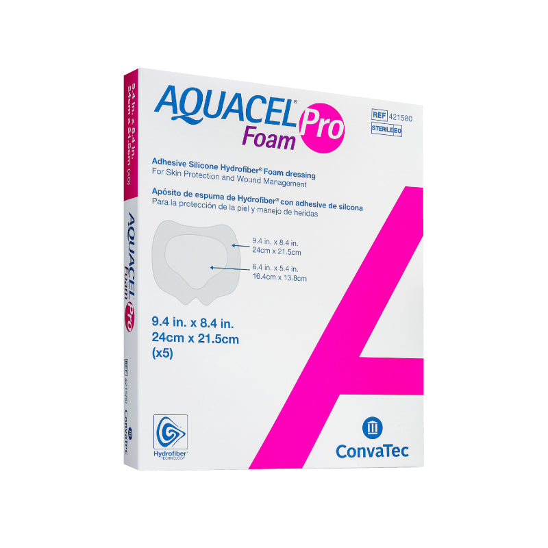 Apósito Convatec Aquacel Foam Pro Sacro 24 CM x 21.5 CM - Caja