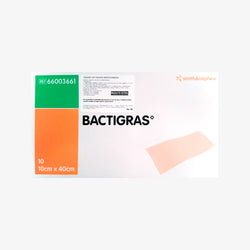 Smith & Nephew Gasa Parafinada Bactigras De 10 CM X 40 CM