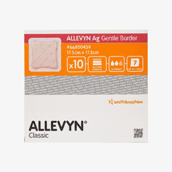 Smith & Nephew Apósito Allevyn Ag Gentle Border De 17.5 CM X 17.5 CM