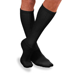 JOBST Media a la Rodilla SensiFoot Negro  8-15 MMHg