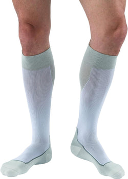 JOBST Media a la Rodilla Sport Blanco - Gris Baja Compresión