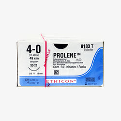 Ethicon Sutura Calibre 4/0 - Longitud 45 CM - Aguja SC-20 Prolene