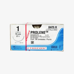 Ethicon Sutura Calibre 1 - Longitud 75 CM - Aguja CT-1 36.4 MM Prolene