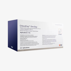BD Antiséptico Para Asepsia Sin Tinte y Aplicador ChloraPrep De 3 ML