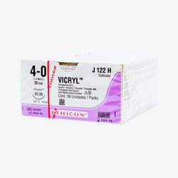 Ethicon Sutura Calibre 4/0 - Longitud 70 CM - Aguja SC-20 19 MM Vicryl