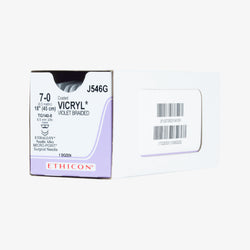 Ethicon Sutura Calibre 7/0 - Longitud 45 CM - Aguja TG-140-8 D/A 6.5 MM Vicryl