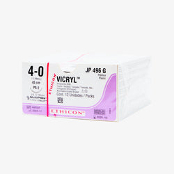 Ethicon Sutura Calibre 4/0 - Longitud 45 CM - Aguja PS-2 19 MM Vicryl