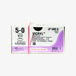 Ethicon Sutura Calibre 5/0 - Longitud 45 CM - Aguja PS-2 Vicryl