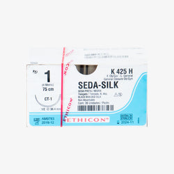 Ethicon Sutura Calibre 1 - Longitud 75 CM - Aguja CT-1 36.4 MM Seda Perma-Hand