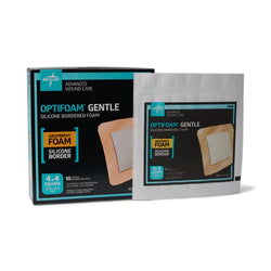 Medline Apósito Optifoam Gentle De 10.2 CM x 10.2 CM