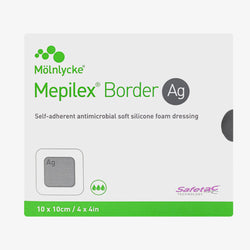 Mölnlycke Mepilex AG Apósito de Espuma de Poliuretano Antimicrobial de 10 CM X 10 CM