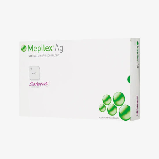 Mölnlycke Mepilex AG Apósito de Espuma de Poliuretano Antimicrobial de 20 CM X 50 CM