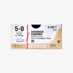 Ethicon Sutura Calibre 5/0 - Longitud 70 CM - Aguja RB-1 17 MM Catgut Cromico