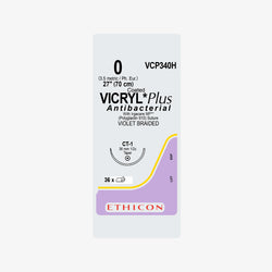 Ethicon Sutura Calibre 0 - Longitud 70 CM - Aguja CT-1 36 MM Vicryl Plus