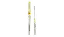 Nipro Catéter de Poliuretano Safetouch Amarillo de 24G x 19 MM (3/4")
