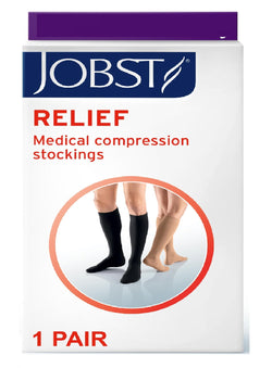 JOBST Media a la Rodilla Punta Abierta Relief Beige Alta Compresión