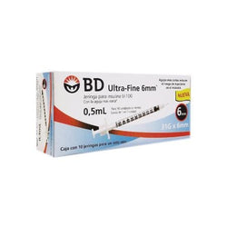 BD Jeringa de Insulina Ultra-Fine De 0.5 ML - 31 G X 6 MM