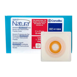 ConvaTec Barrera Plana Moldeable Sur-Fit Natura De 33 MM a 45 MM con Aro De 57 MM