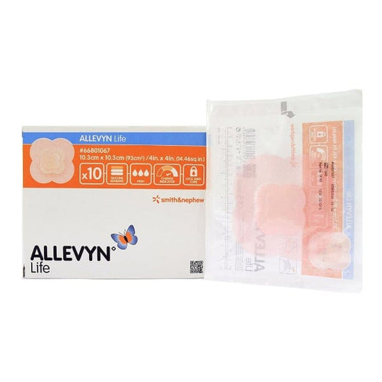 Smith & Nephew Allevyn Life Apósito de Espuma Hidrocelular de 10.3 CM X 10.3 CM