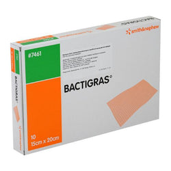 Smith & Nephew Gasa Parafinada Bactigras De 15 CM X 20 CM