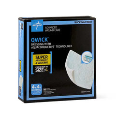 Medline Apósito QWICK Superabsorbente de 10.16 cm x 10.80 cm