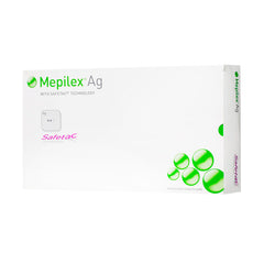 Mölnlycke Mepilex AG Apósito de Espuma de Poliuretano Antimicrobial de 20 CM X 50 CM