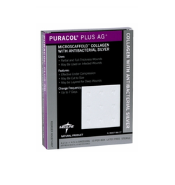 Medline Apósito Puracol Plus AG+ De 5.1 CM x 5.7 CM