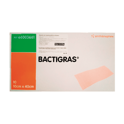 Smith & Nephew Gasa Parafinada Bactigras De 10 CM X 40 CM