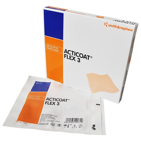 Apósito Antimicrobiano con Plata Flexible Smith & Nephew Acticoat Flex 3 de 20 X 40 CM