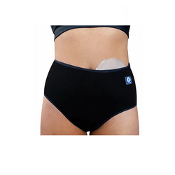 OstomyFit Calzón De Algodón Negro